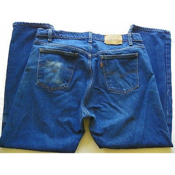 Levi's Jeans 40 Men's Orange Tab Zipper Fly Jeans Size 40 x 30 - Picture 7 of 10